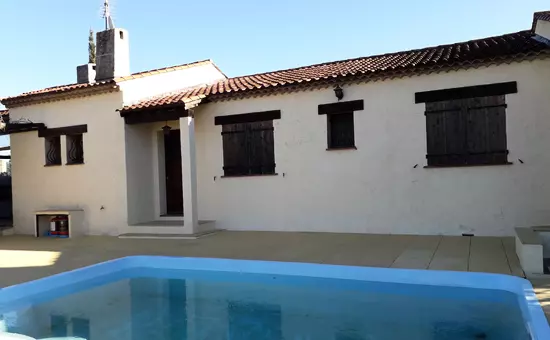 Villa Lou Baguié avec piscine chauffée